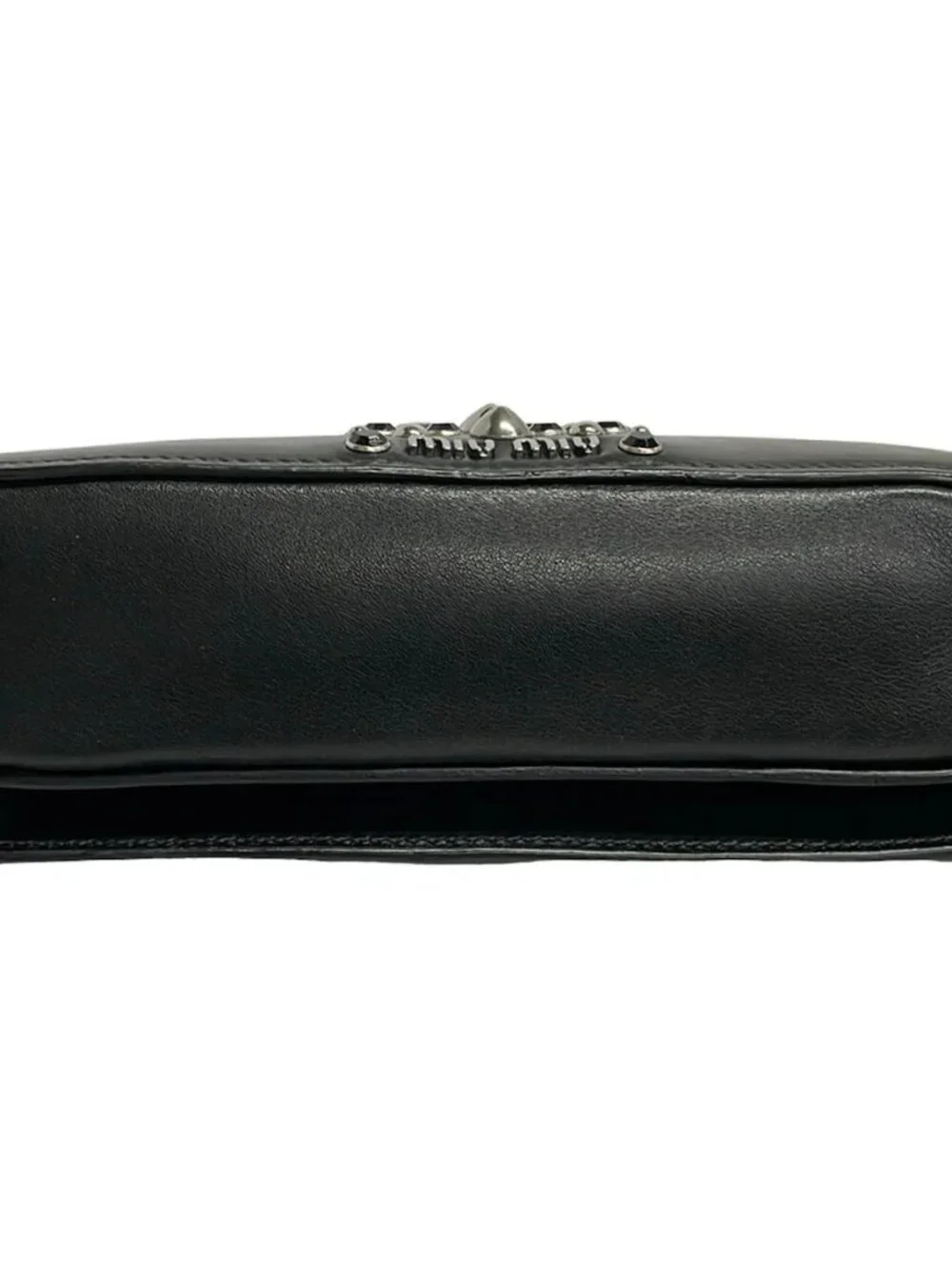 miumiu Black Leather Shoulder Bag